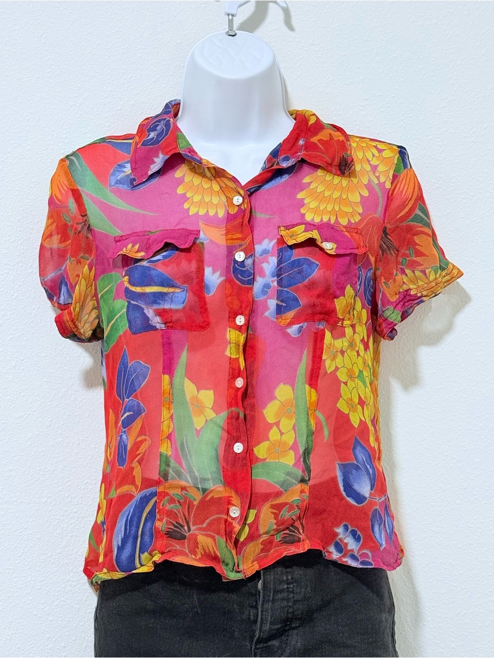 1990s Vintage Spenser Jeremy Floral Blouse